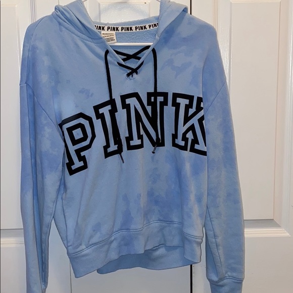 Blue light tie dye pink sweater - Picture 1 of 1